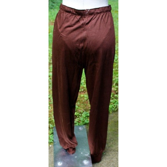 Vtg 1960s Ambassador Polyester Dress Brown Leggings Diamond Square Casual Long - Picture 10 of 11